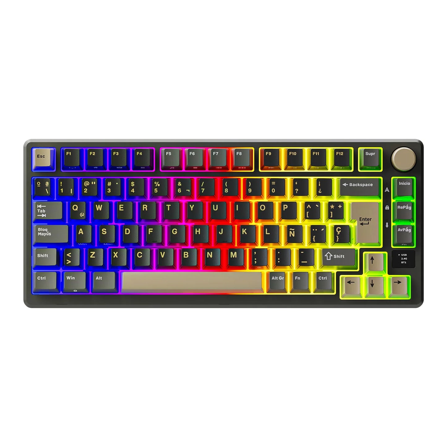 Hot-Swap RGB Mechanical Gaming Keyboard Fast Silver Switch