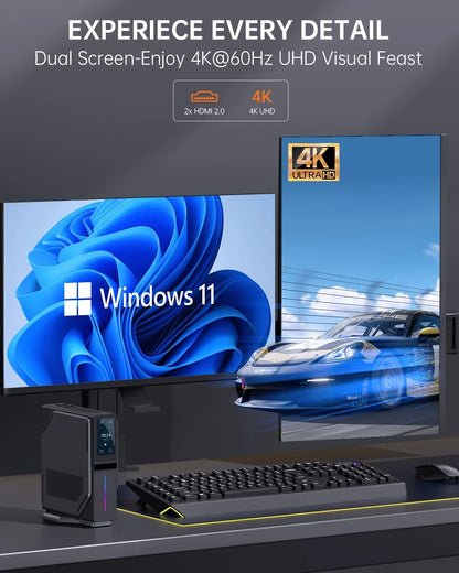 Compact Barebone Mini PC with Intel N150