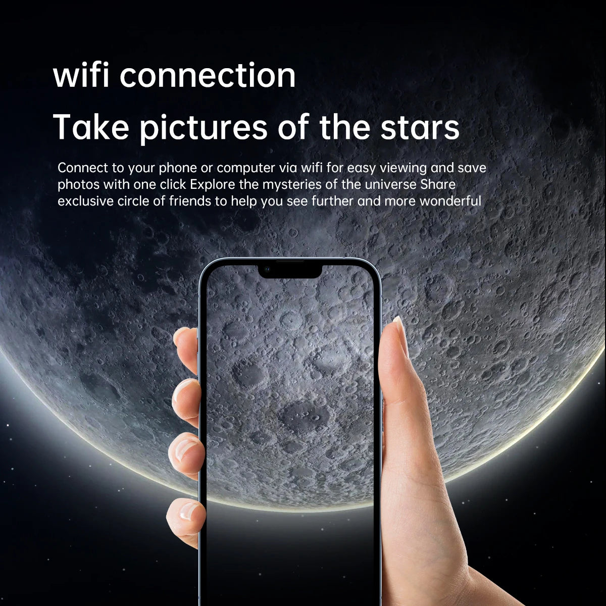 70mm Professional Astronomical Telescope with Electronic Eyepiece