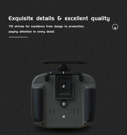 T15 2.4G FPV Remote Control Translucent Black
