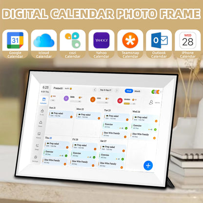10.1 Inches Touchscreen Digital Photo Frame with Calendar