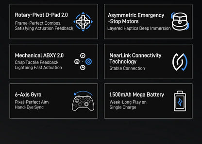 Wireless Gamepad Kit with Accessories and Travel Bag