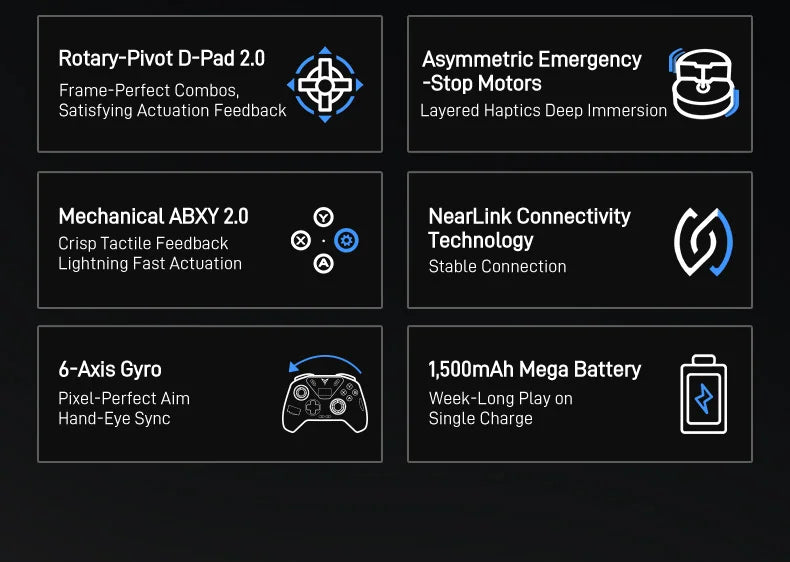Wireless Gaming Gamepad with Dock for PC & Switch