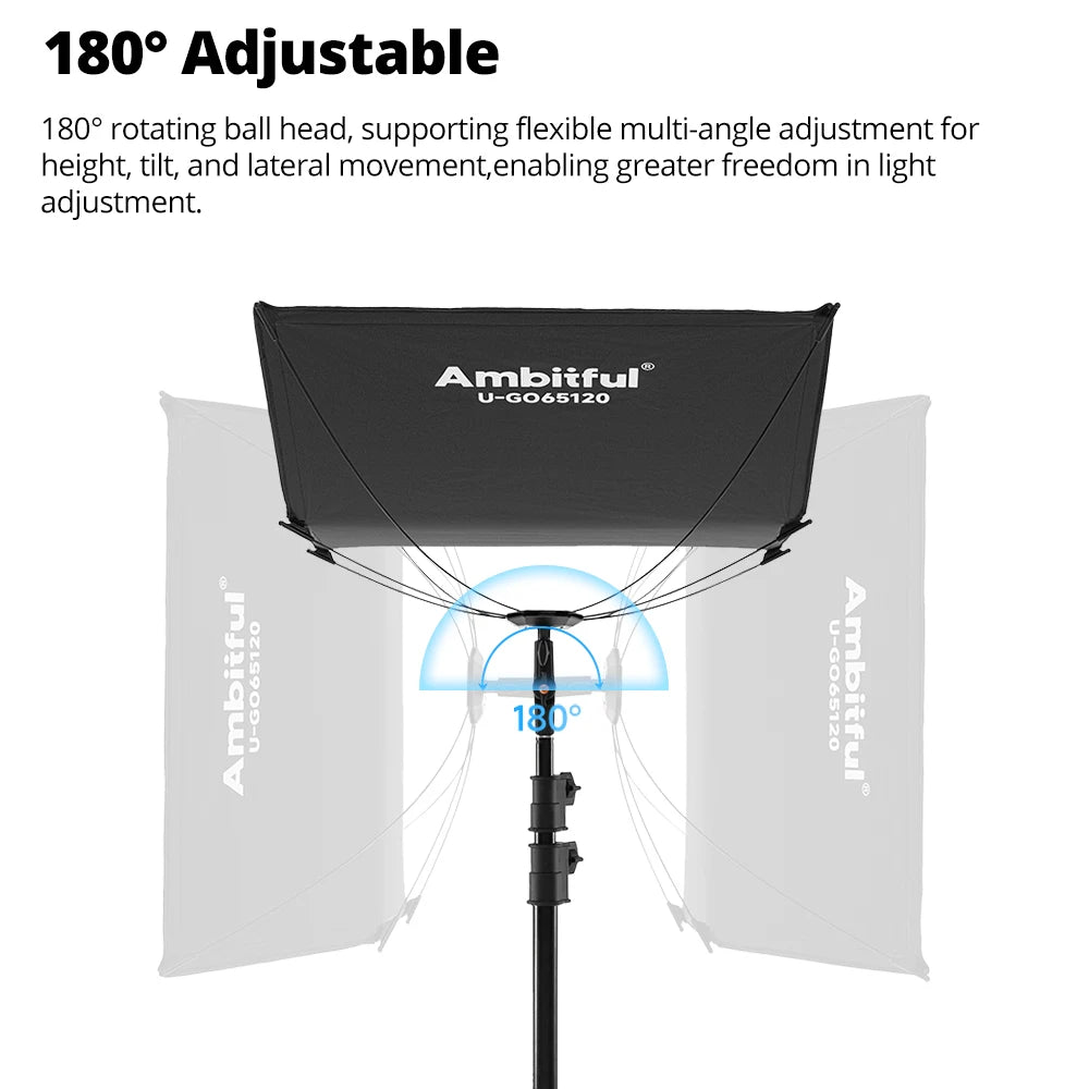 U-Shaped Light Diffuser Kit 280cm Studio Reflector Stand