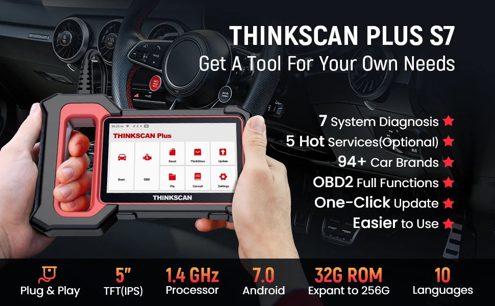 OBD2 Car Diagnostic Scanner with 28 Reset Functions