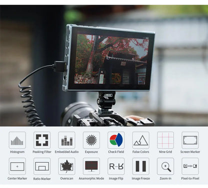 7 Inch Camera Field Monitor 4K HDMI IPS Display