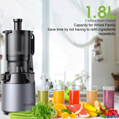 Cold Press Juicer Slow Masticating 130mm Feed Chute