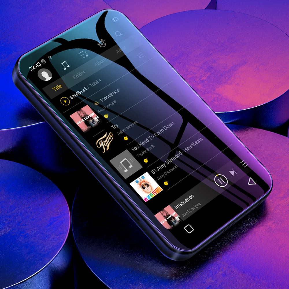 Portable Bluetooth MP4 MP3 Player 512GB Expandable