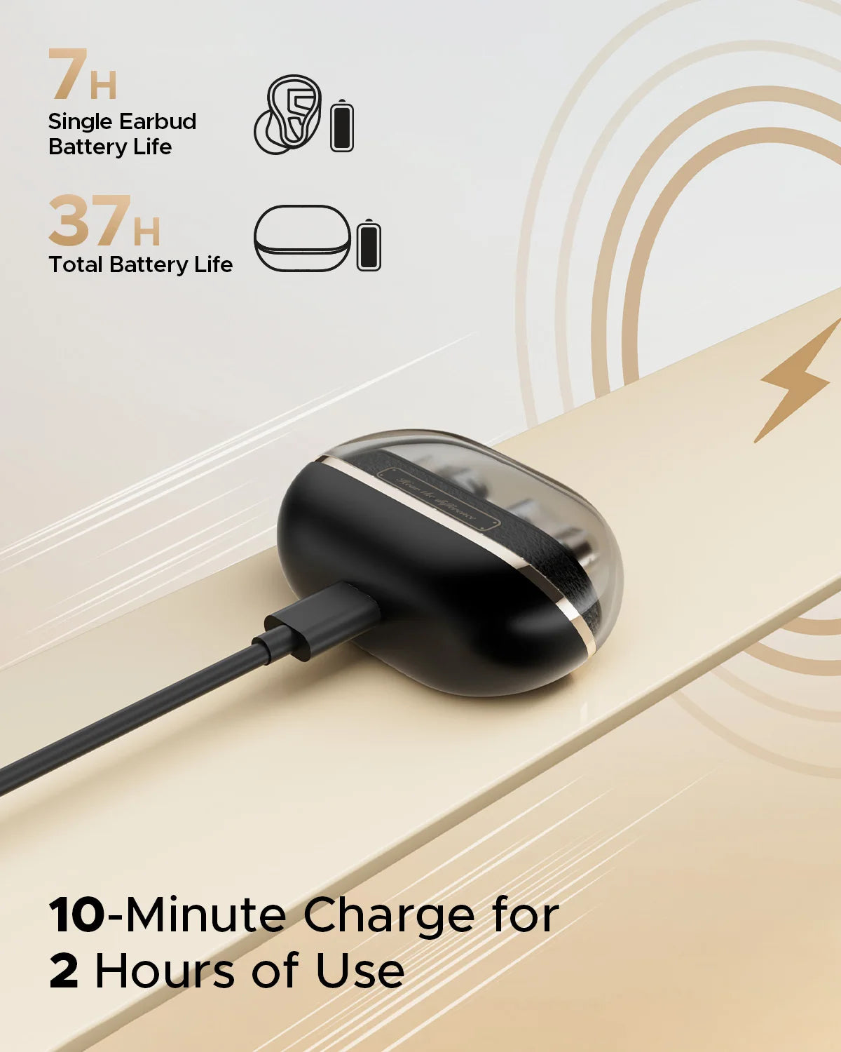 3 Driver Hybrid Wireless Earbuds with Adaptive ANC and LDAC