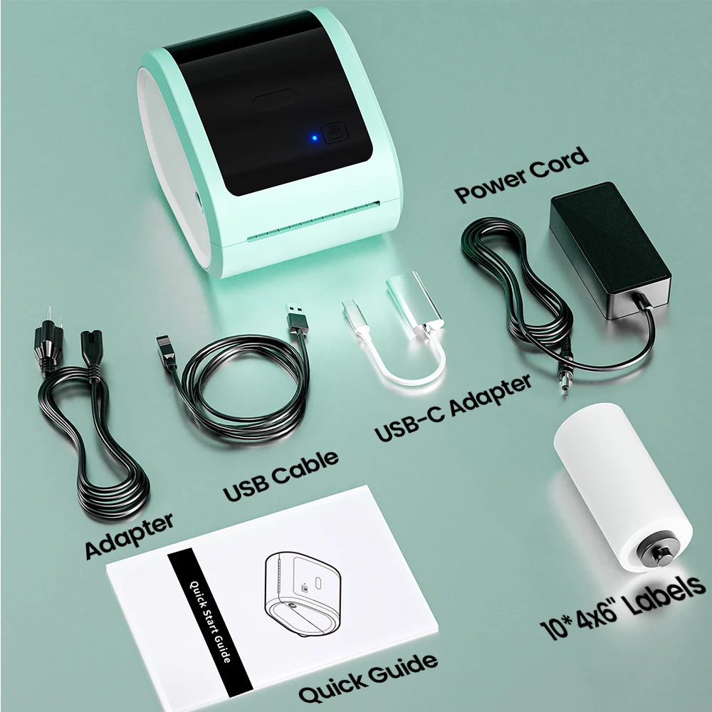 Wireless Thermal Label Printer Bluetooth Shipping Label Maker