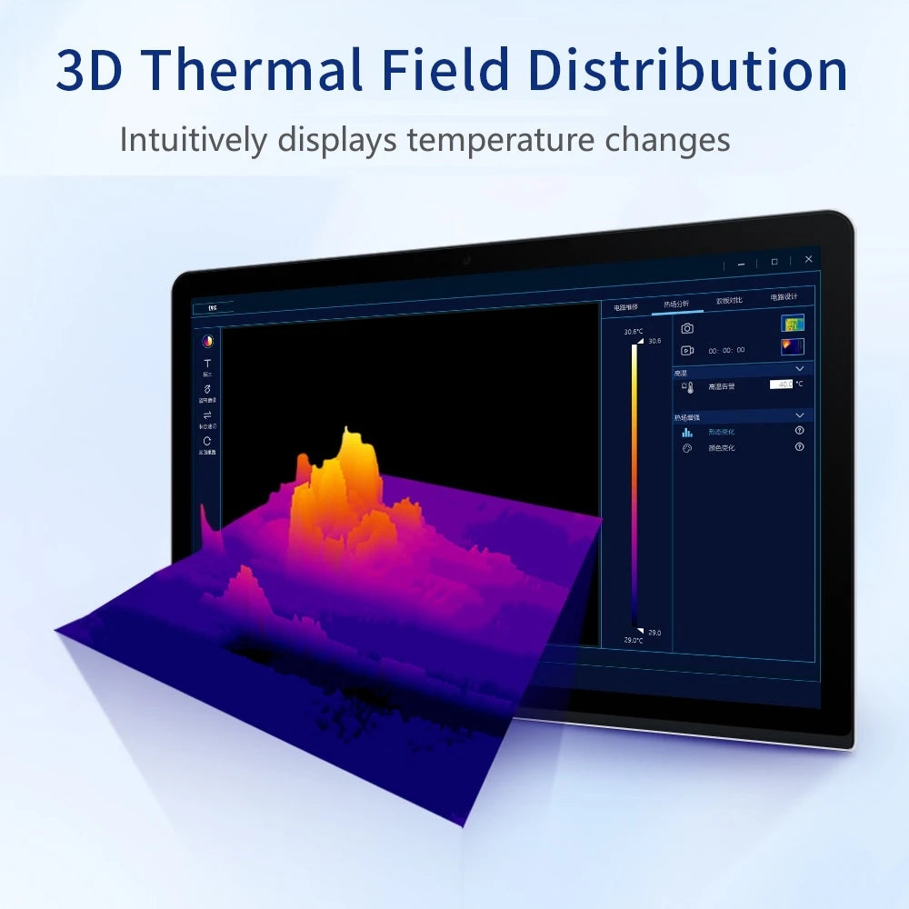 3D Thermal Camera 256×192 IR Sensor Macro Lens