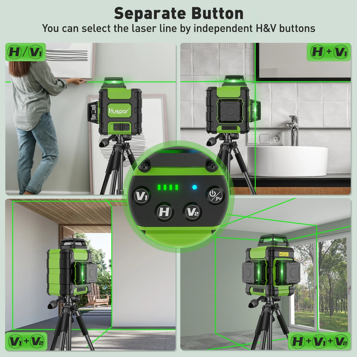 360 Green Self-Levelling Laser with Full Kit