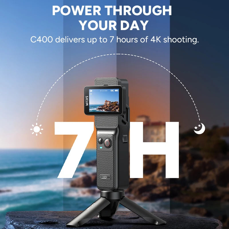 4K 30fps Flip Touch Screen Action Camera Long Battery