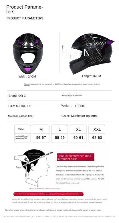 Four Seasons Motorcycle Helmet Full Face L