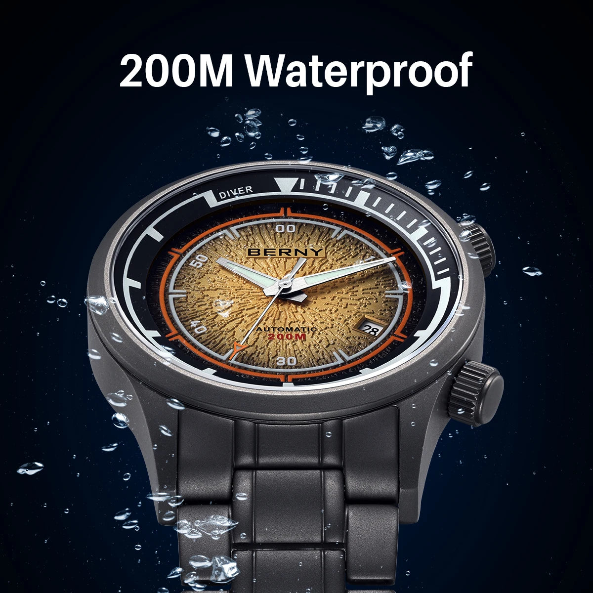 Dial Dive Watch 20ATM Automatic Sapphire