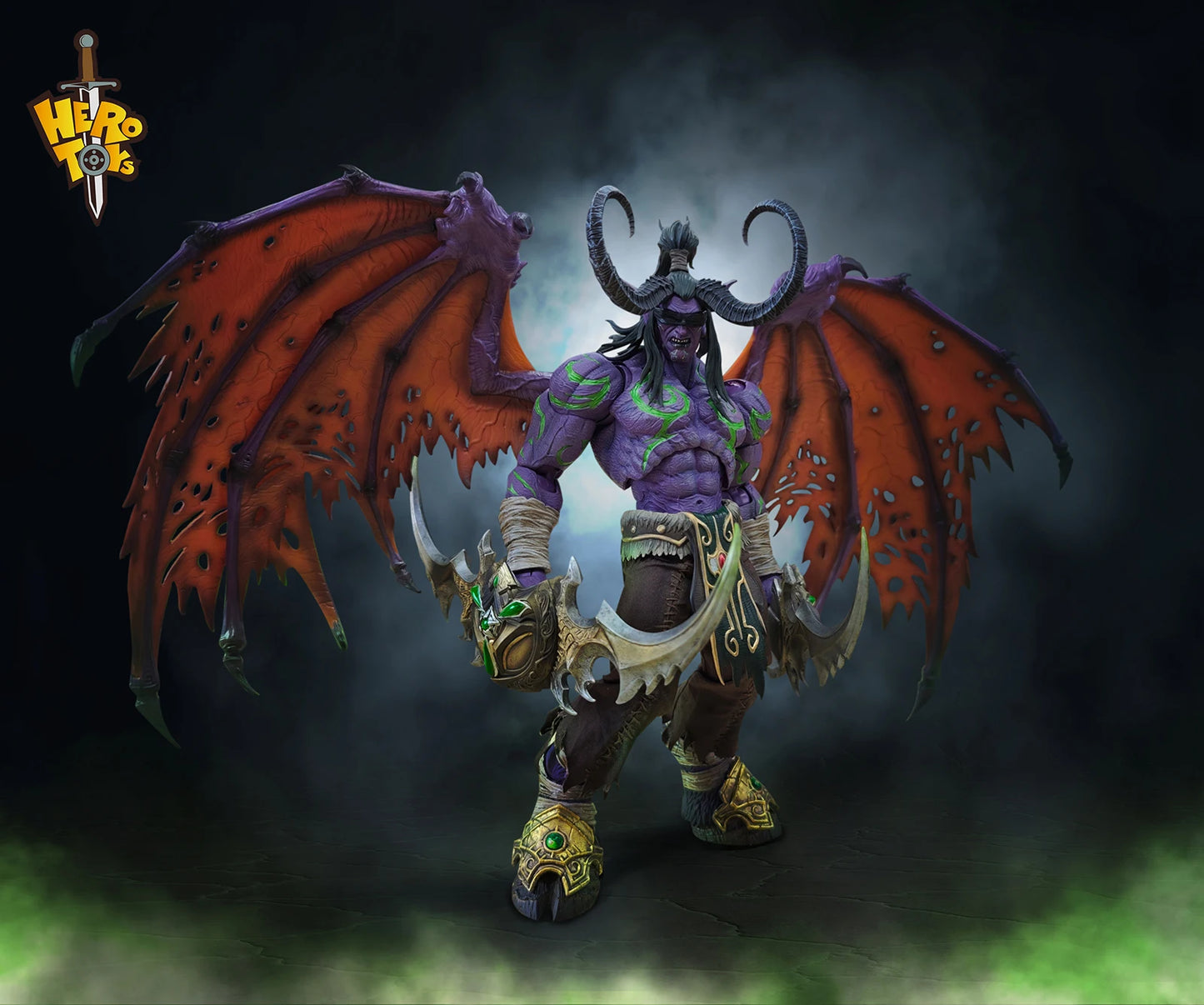 1/10 Scale Demon Hunter Illidan Action Figure 24cm