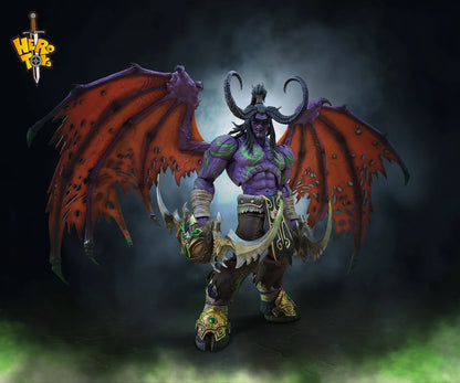 1/10 Scale Demon Hunter Illidan Action Figure 24cm