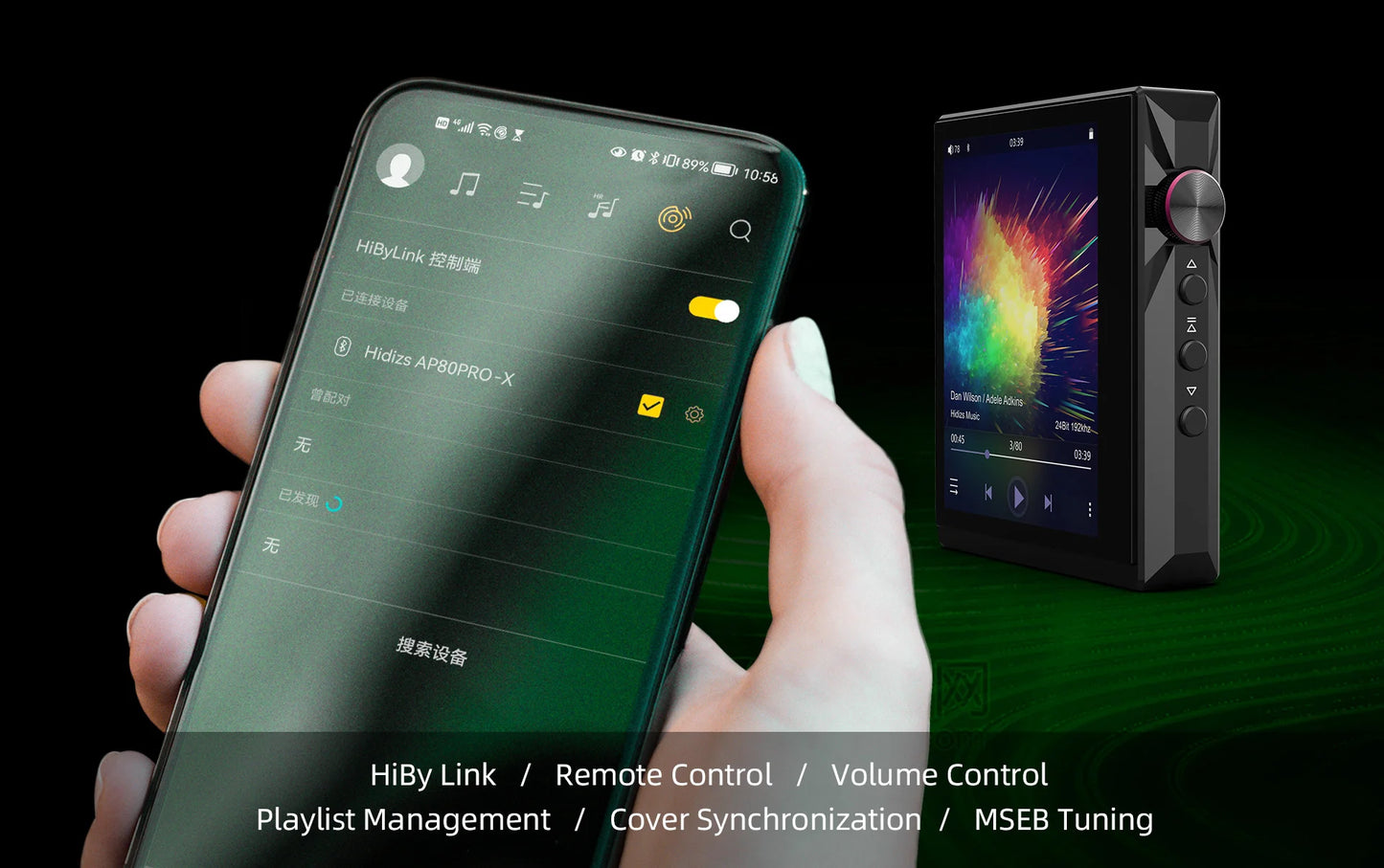 Compact Hi-Res Music Player with DSD256 & Dual DAC
