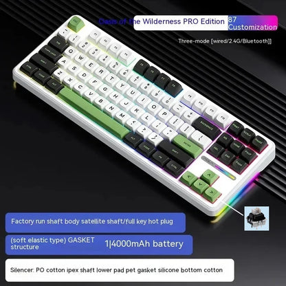 Green State Silent 87-Key Tri-Mode Rechargeable Keyboard