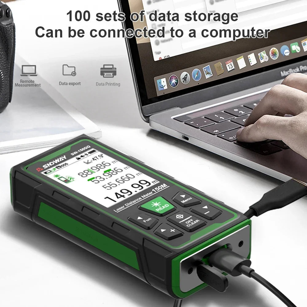80m Green Laser Rangefinder with LCD Measuring Display