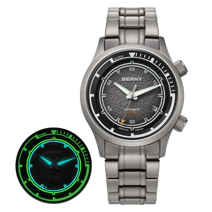 20ATM Waterproof Watch Luminous Navy Dial