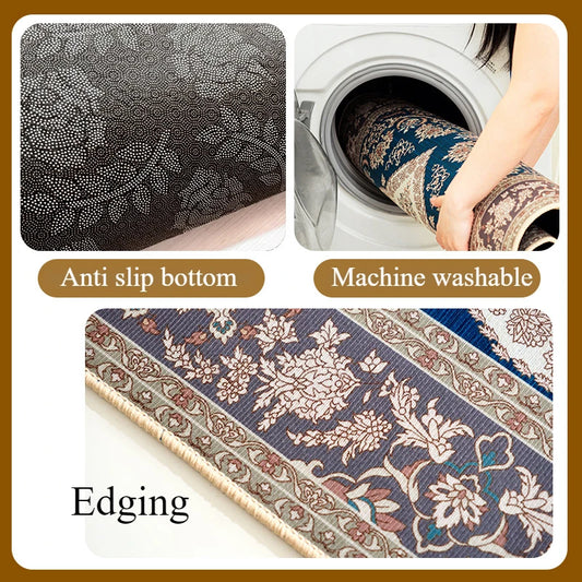 Luxury Boho Persian Style Rug 140×200cm Bedroom Carpet