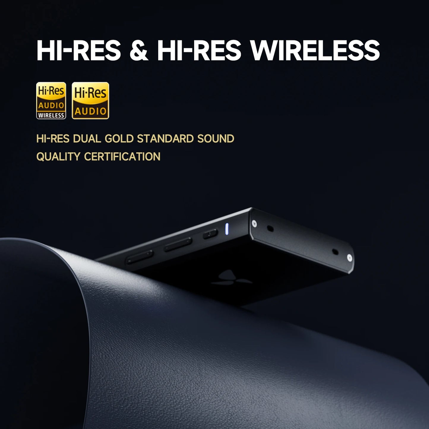 HiFi MP3 Music Player with Speaker and Dual Mic Black