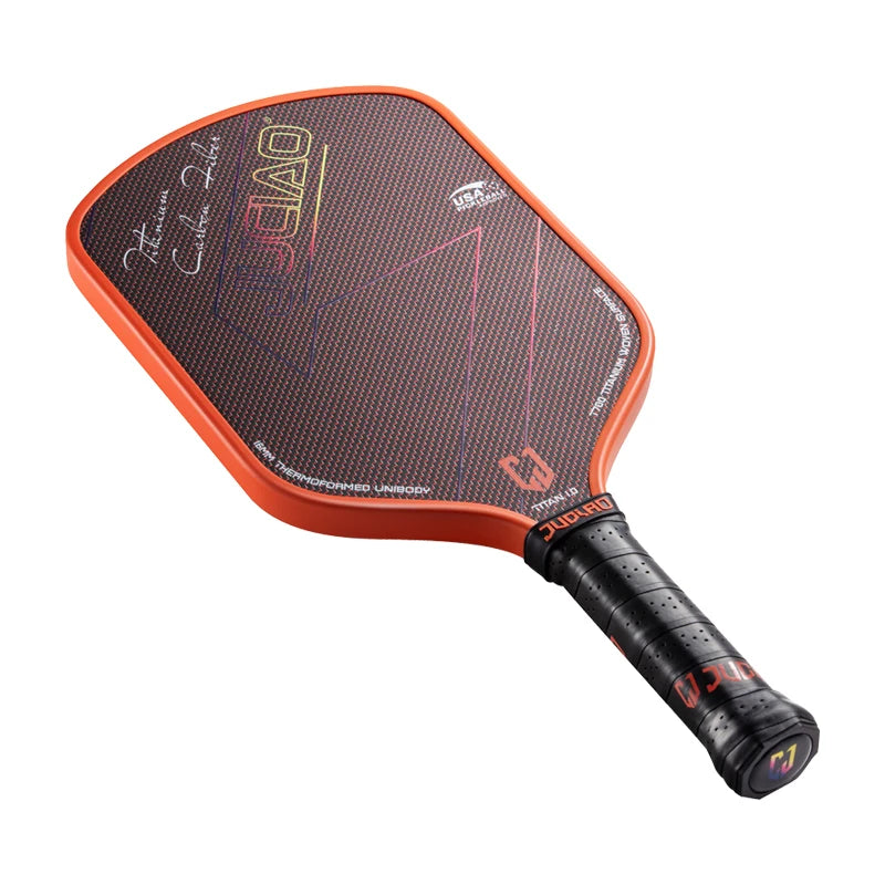 High Performance Orange Pickleball Paddle for Spin and Speed