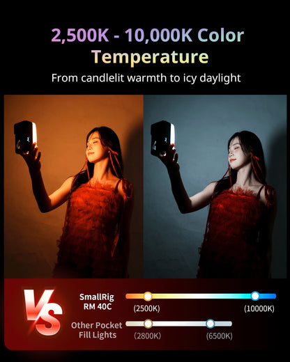 RGB Mini LED Video Light 4800mAh 14 Lighting Effects