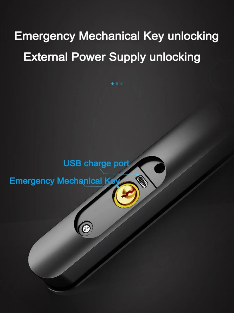 Waterproof Smart Sliding Door Lock Fingerprint Password App Control