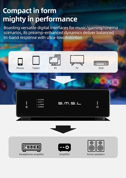 High-Resolution USB Audio DAC 768kHz 32-Bit