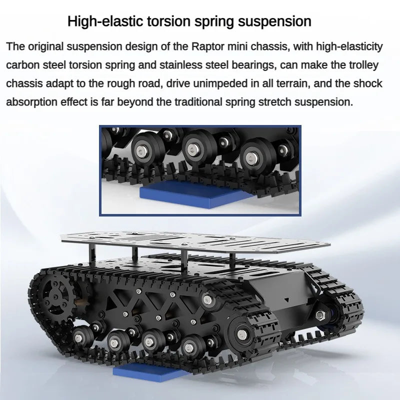 Heavy Duty 10kg Double Tank Robot Base with Shock Absorption
