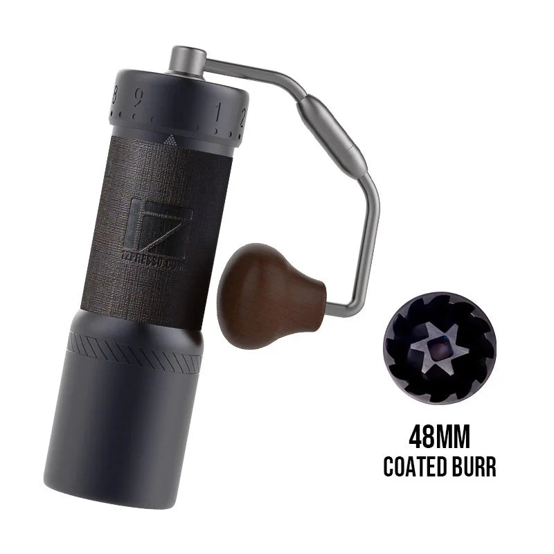 Precision Manual Coffee Grinder 48mm Titanium Coated Burr