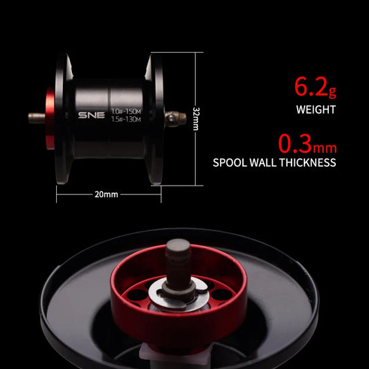 Lightweight Baitcasting Reel 139g 5.8g Spool 4kg Drag