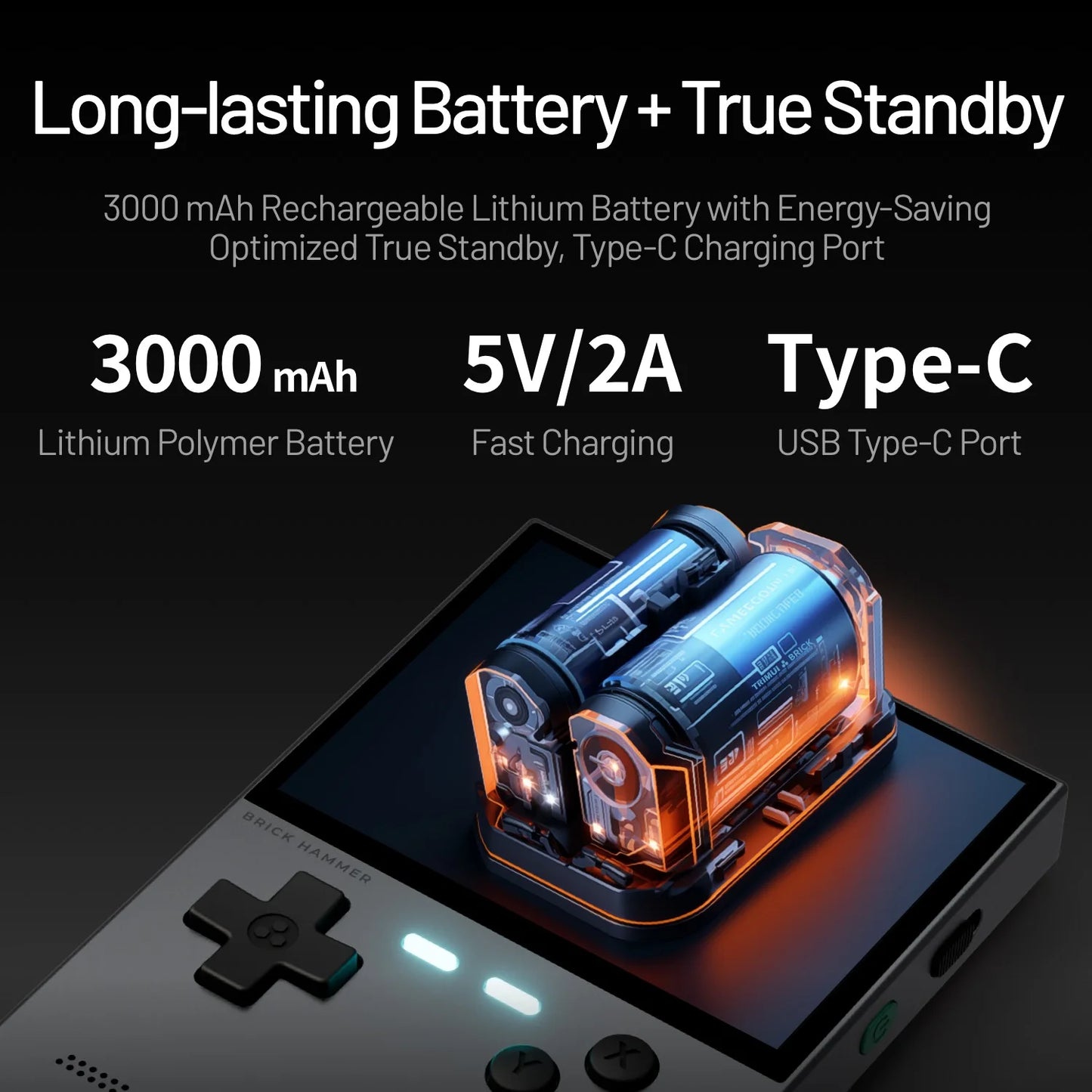 Portable Retro Gaming Console 64GB 9K Games HD Screen