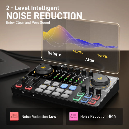 Portable Podcast Mixer Gen2 with Dual XLR and Pro Preamp