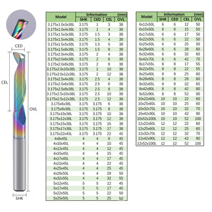 10P 6.0mm x 22mm x 50L CNC End Mill, DLC Coating