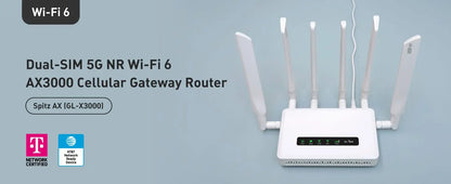 High-Speed 5G Wi-Fi 6 Router with Detachable Antennas