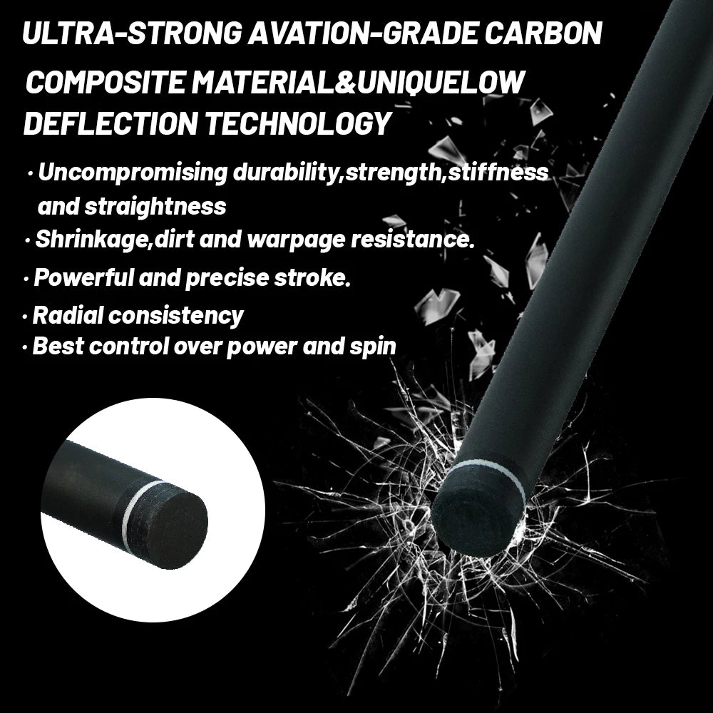10.5mm Carbon Fiber Pool Cue Shaft for Enhanced Accuracy