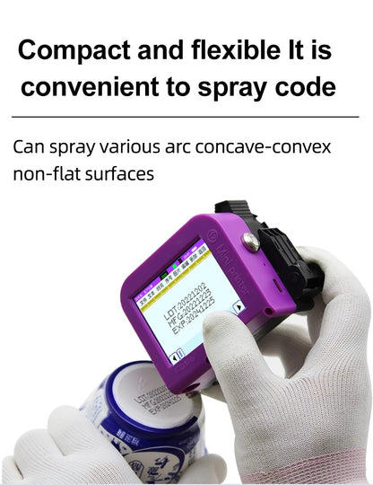 Portable Label Printer for Packaging Bottles and QR Codes