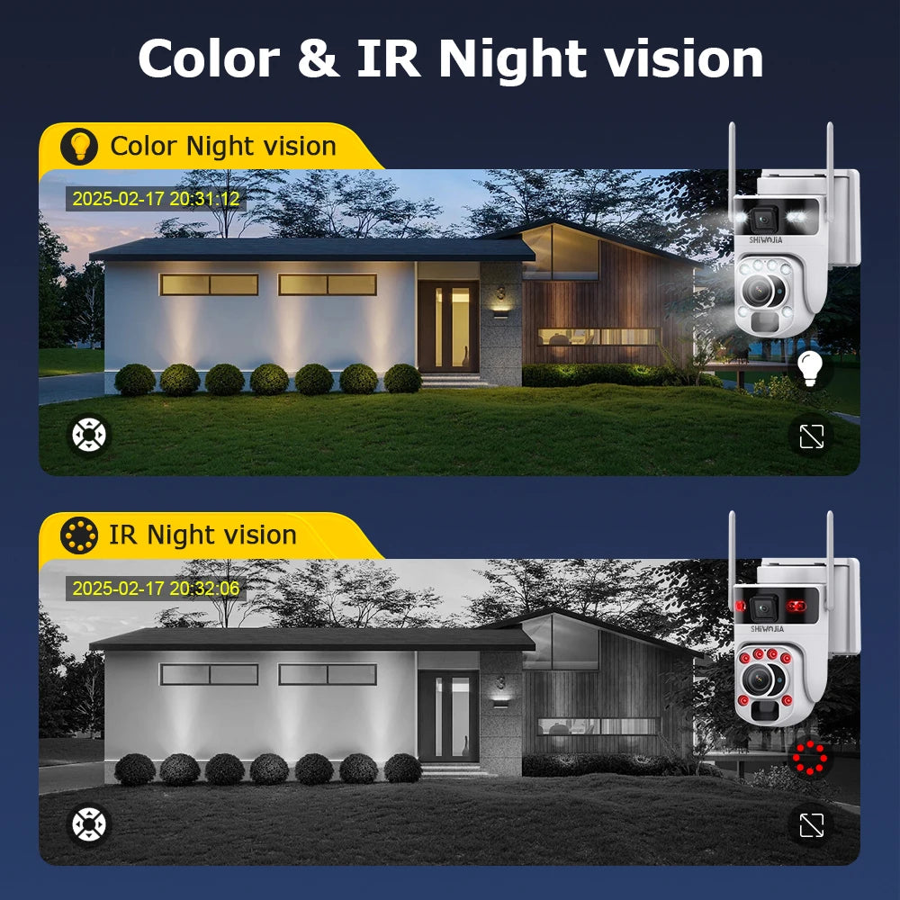 Smart 12MP WiFi Security Camera with Motion Detection 32GB