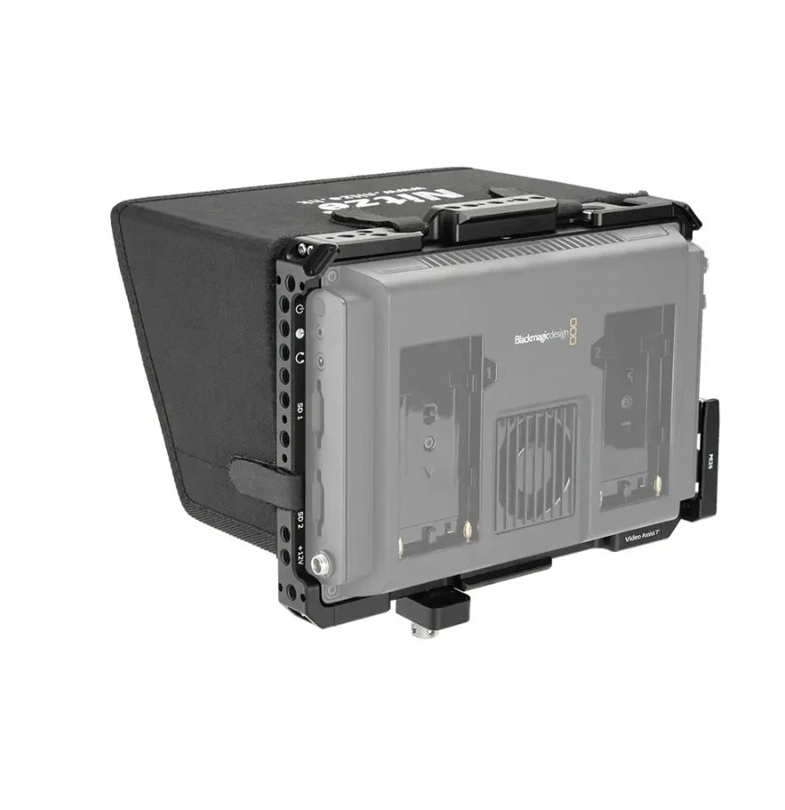 7 Inch Video Assist Monitor Cage with Sunhood Mount