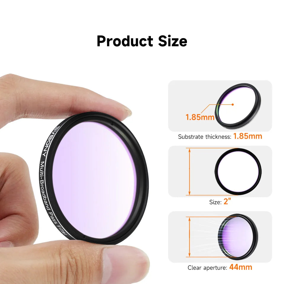2" Multi-Bandpass Telescope Filter for Galaxy Photography
