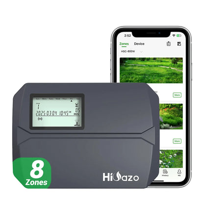 Smart 8-Zone Garden Irrigation Controller for Lawn & Courtyard