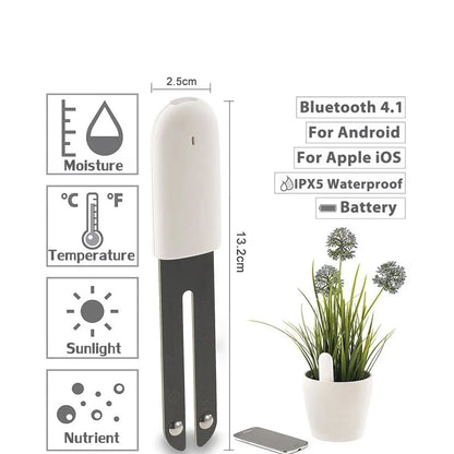 Smart Garden Soil Sensor for Moisture & Nutrients White (6 pcs)