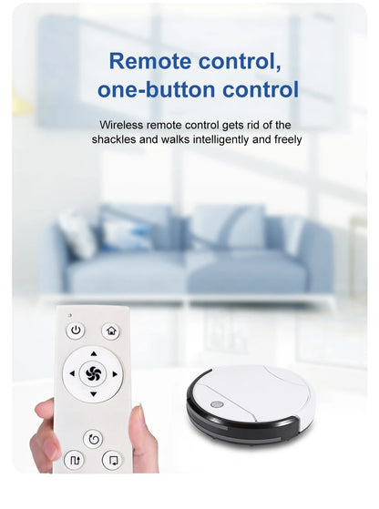 Automatic Sweeping and Mopping Robot Vacuum White
