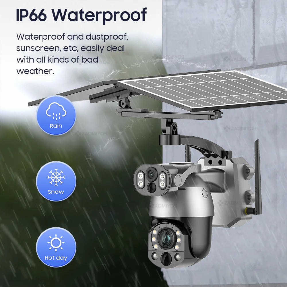 Wireless 10MP WiFi Camera with Built-In 64GB Memory