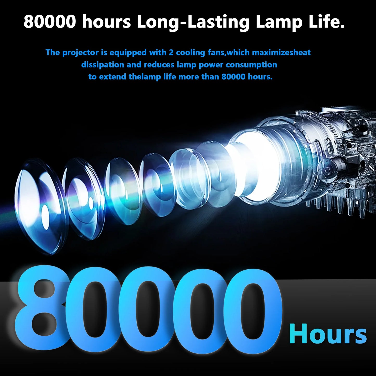 High Brightness 4K Projector for Movies and Home Theatre