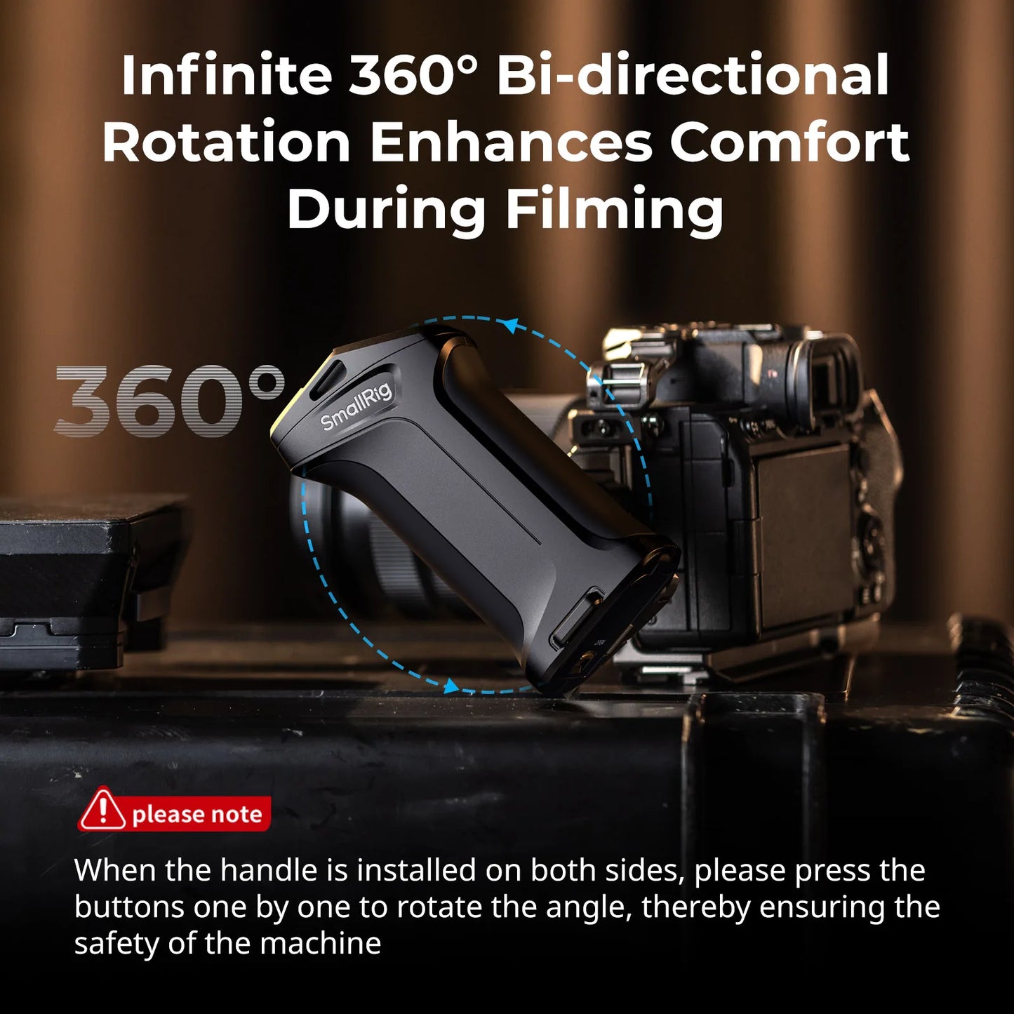 Rotating Side Handle with Trigger for Sony Mirrorless Cameras