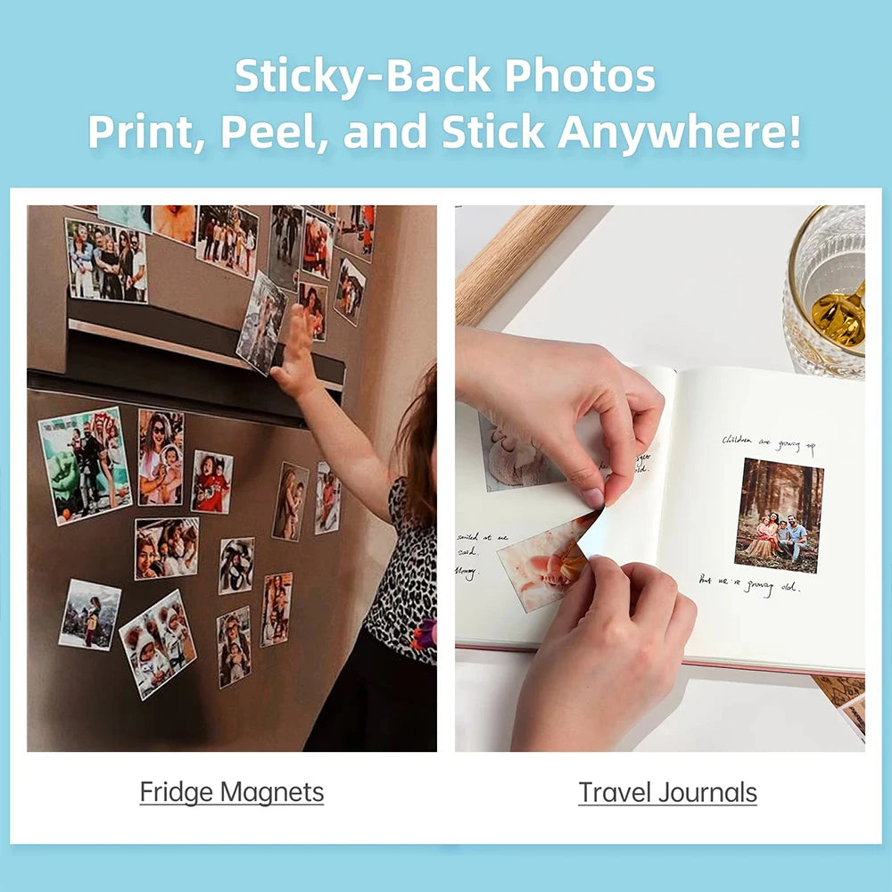 Cordless 2x3 Inch Mini Photo Printer Bluetooth